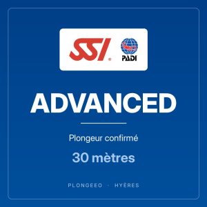 ADVANCED, plongeur confirmé, 30 mètres. PlongeeO à Hyères.