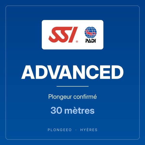ADVANCED Plongeur confirmé ADVANCED, plongeur confirmé, 30 mètres. PlongeeO à Hyères.