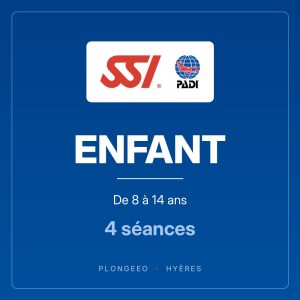 ENFANT, de 8 à 14 ans, 4 séances. PlongeeO à Hyères.