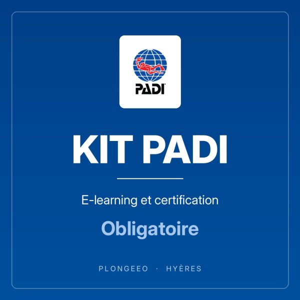 KIT PADI E-learning et certification KIT PADI, e-learning et certification, obligatoire. PlongeeO à Hyères.