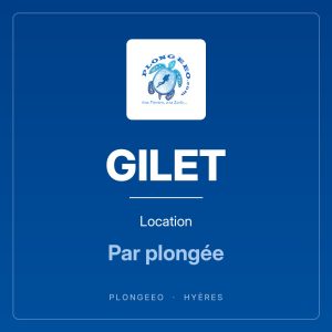 GILET Location GILET, location, par plongée. PlongeeO à Hyères.