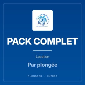 PACK COMPLET Location PACK COMPLET, location, par plongée. PlongeeO à Hyères.