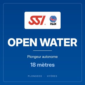 OPEN WATER, plongeur autonome, 18 mètres. PlongeeO à Hyères.