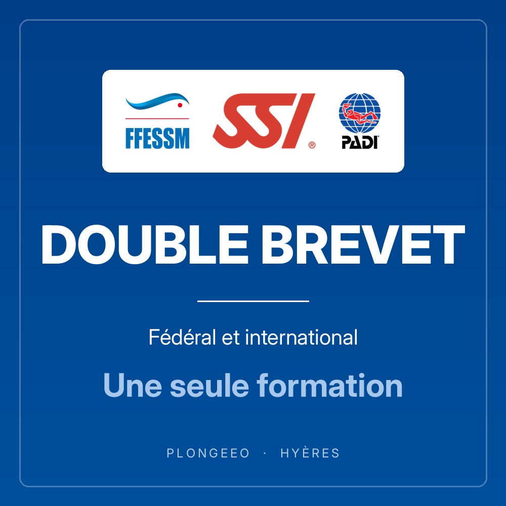 Doubles certifications, formations de plongée PlongeeO