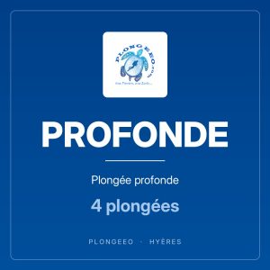 PROFONDE, plongée profonde, 4 plongées. PlongeeO à Hyères.