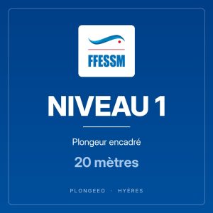 NIVEAU 1, plongeur encadré, 20 mètres. PlongeeO à Hyères.