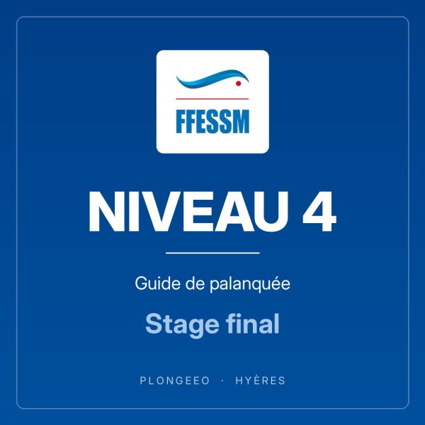 NIVEAU 4 Guide de palanquée NIVEAU 4, guide de palanquée, stage final. PlongeeO à Hyères.