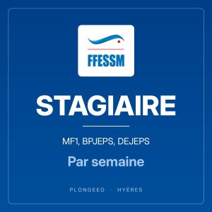 STAGIAIRE, mf1, bpjeps, dejeps, par semaine. PlongeeO à Hyères.